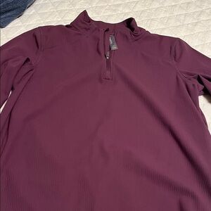 Mondetta Plum Quarter-Zip Top